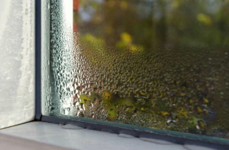 humidity on a window