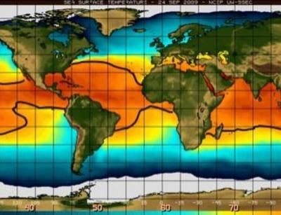 temperature map